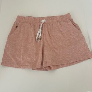 ⭐ Pacific Trail Heatherd Rosette Pink Athletic Cozy Shorts Medium